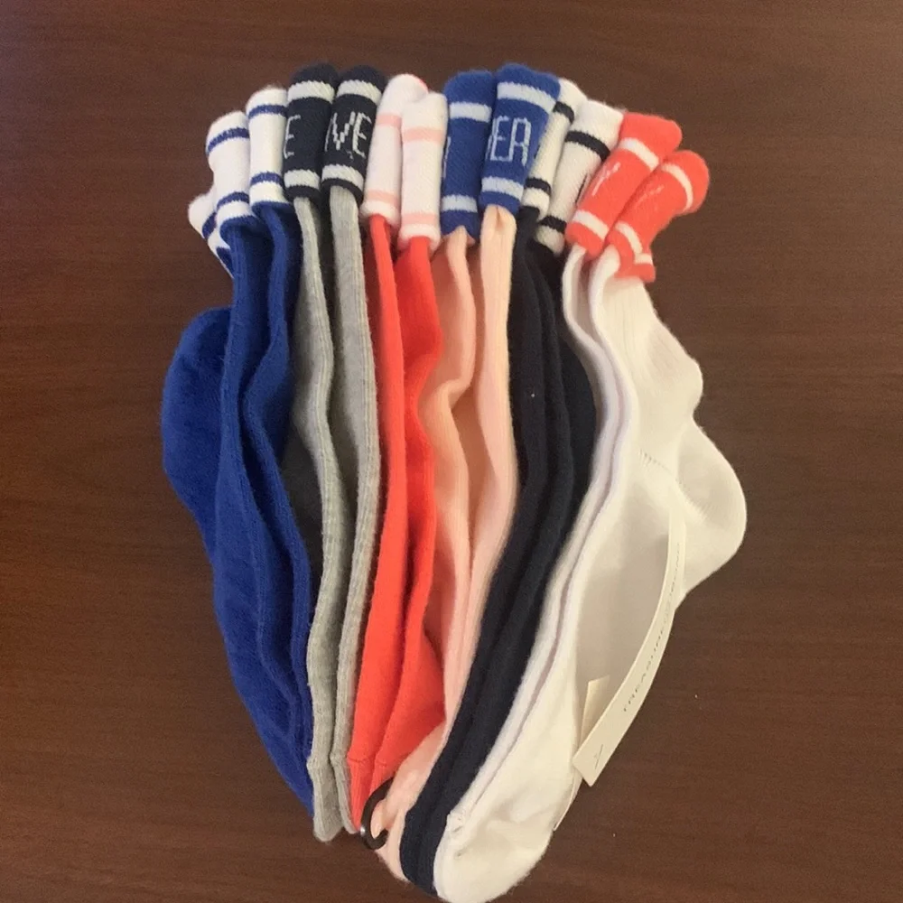 NWT TREASURE & BOND Big Kids Kids' Assorted 6-Pack Quarter Socks